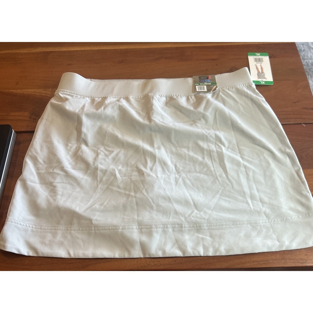 NWT 32 Degrees Cool Women's XL Skort Comfort Waist Slash Pockets Stretch
